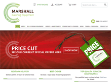Tablet Screenshot of marshall-catering.com